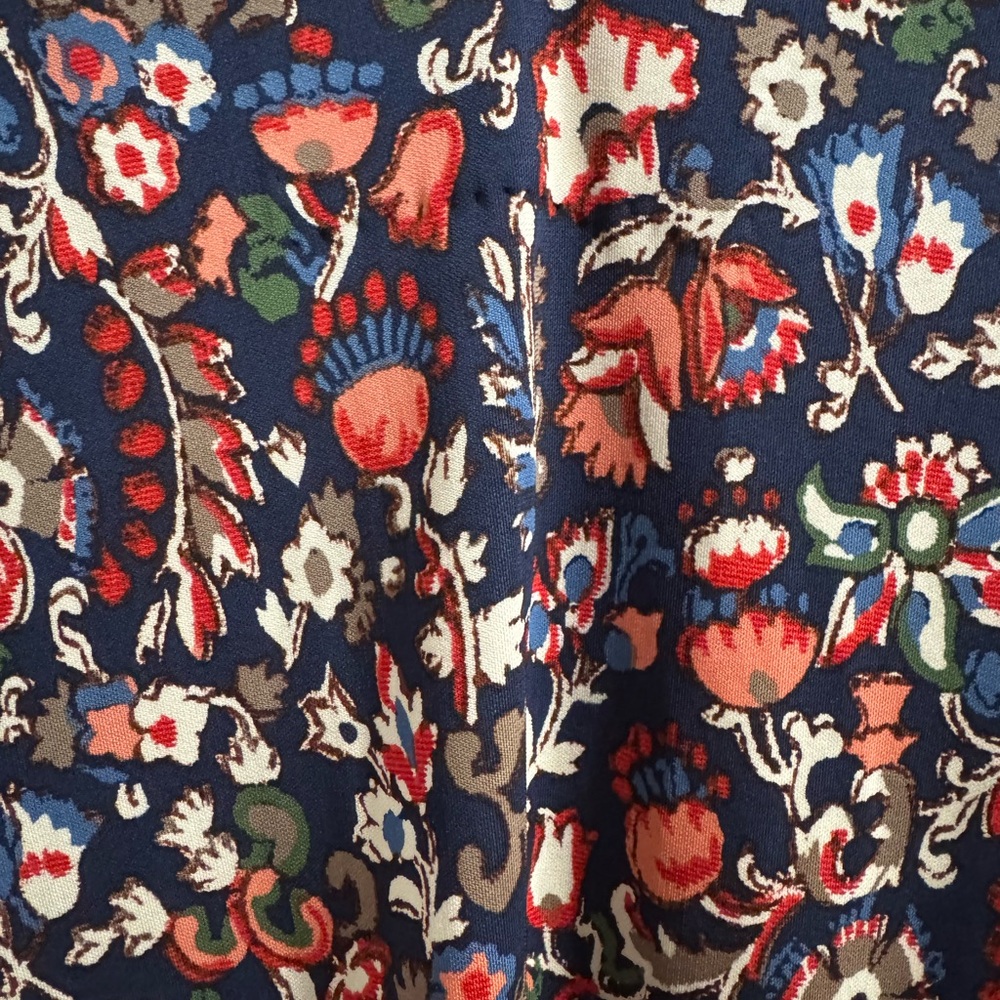 Tory Burch Navy Floral Dress - Picture 3 of 5